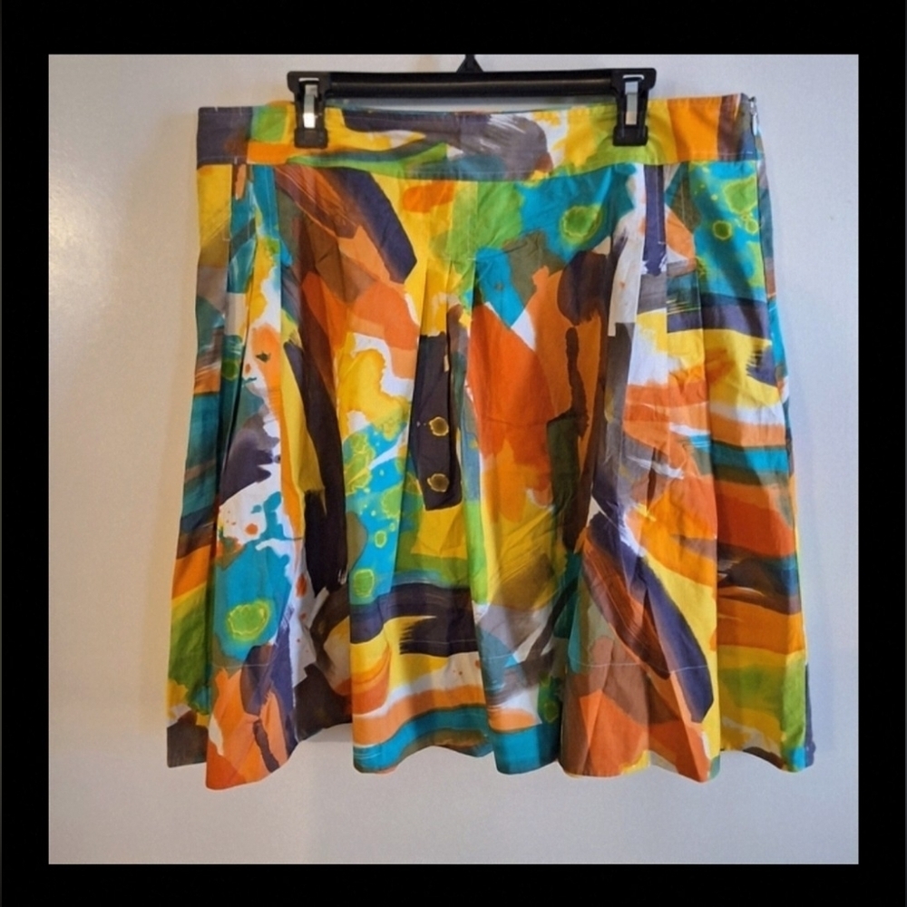 DKNY Vibrant Multicolor Skirt